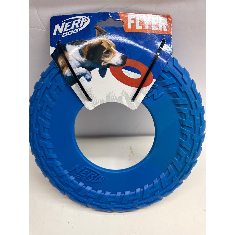 Nerf Dog Flyer Blue Rubber Flying Disc Ring Pet Toy 1111-1604 RM1320